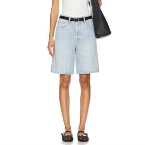 Agolde Light Blue Jean Shorts